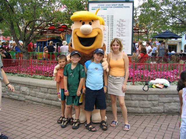 Leah Matt and Amanda with Barney