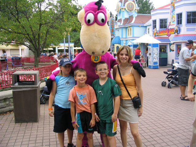 Leah Matt Amanda with Dino.