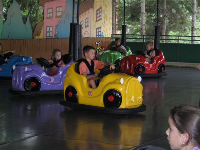 Matt on the bumper cars